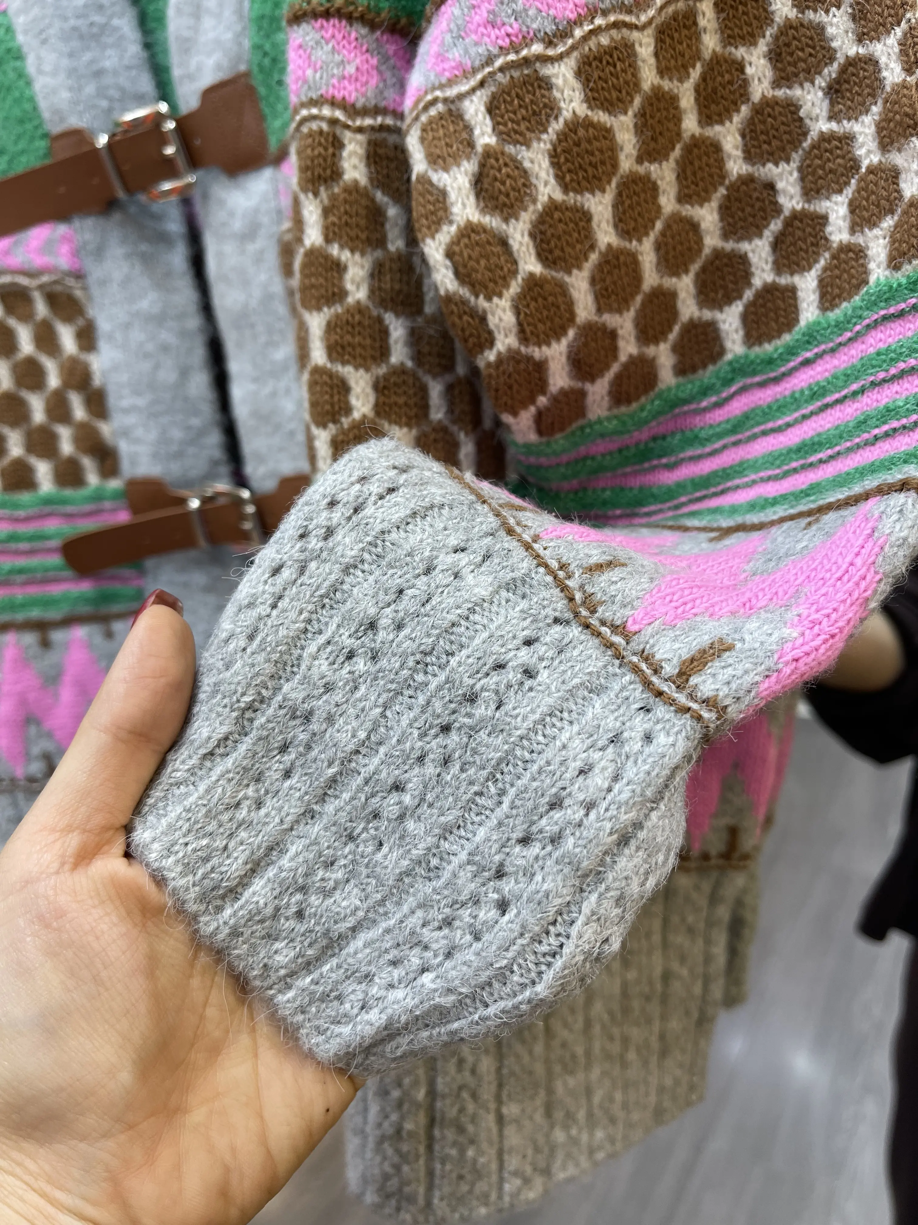 بافت کمربند دار رنگی برند اوجینال ترک